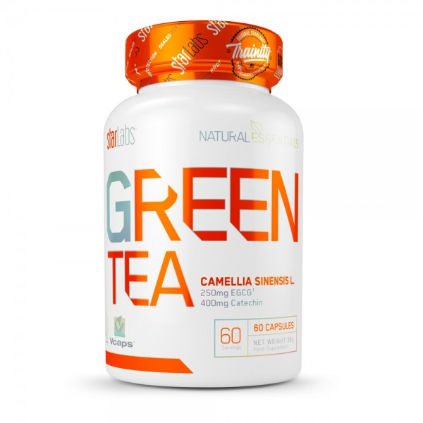 Starlabs Nutrition Green Tea 500mg 60 Caps - Extrato de chá verde, antioxidante, estimulante e diurético