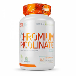 Starlabs Nutrition Chromium Picolinate 60 Caps - Picolinato de cromo, reduce los niveles de glucosa en sangre, mejora la pérdida de peso