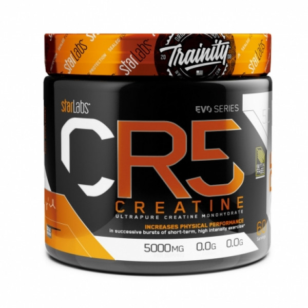 Starlabs Nutrition Creatine CR5 Creatine 300 Gr - Ultrapure Creatine Monohydrate 300 Gr - Volumizer und Muskelkraft