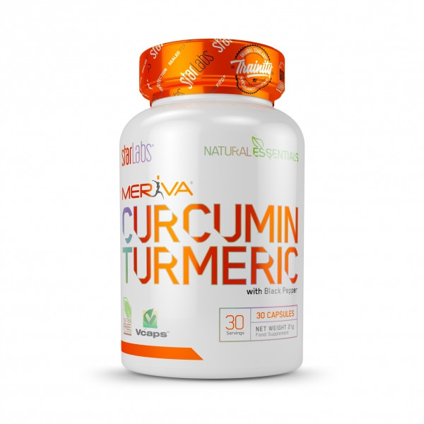 Starlabs Nutrition Curcuma Meriva 30 Caps - Curcumine Phytosome, réduit l'inflammation, améliore la digestion