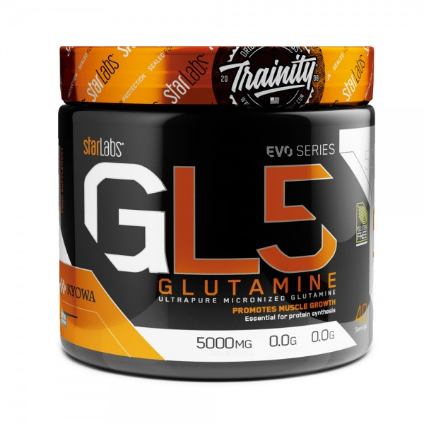 Starlabs Nutrition GL5 Ultrapure mikronisiertes L-Glutamin 300 Gr - Muskelregeneration und präbiotische Wirkung