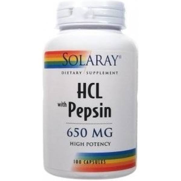 Solaray Hcl Pepsin 100 Caps