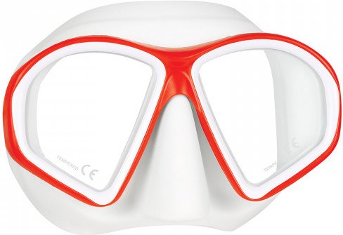 Mares Máscara Sealhouette Rojo White Plastic Box