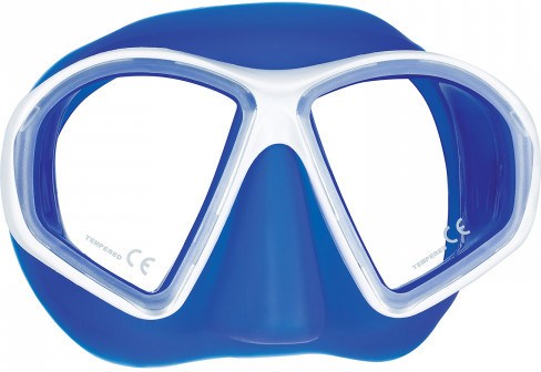 Mares Máscara Sealhouette Blanco Azul Plastic Box