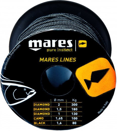 Mares Line Black 16mm 50 Meter