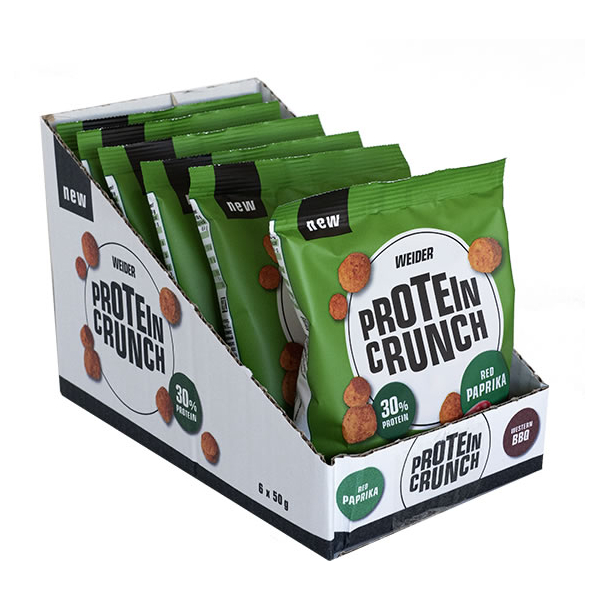 Weider Protein Crunch - Eiwitsnack 6 Zakken X 50 Gr