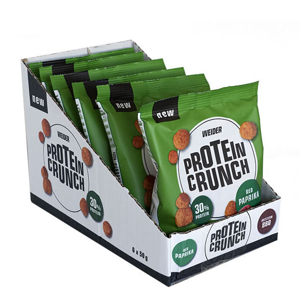 Weider Protein Crunch - Collation Protéinée 6 Sachets X 50 Gr