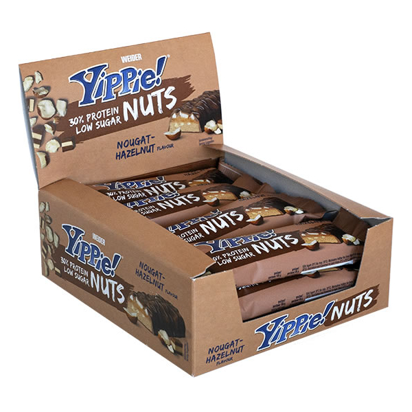 Weider Yippie Nuts Bar 12 barres x 45 gr