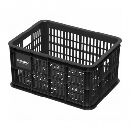 Basil Cesta Crate 25 Litros Plastico Negro (39.5x29x21 Cm)