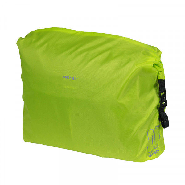 Couverture de sac à dos imperméable Basil Keep Dry And Clean Horizontal Hook-on Yellow Reflective