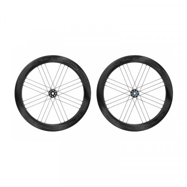 Roues Campagnolo Bora Wto 60 2wf Disc Tubeless Shimano Hg11 Carbon Black Carbon