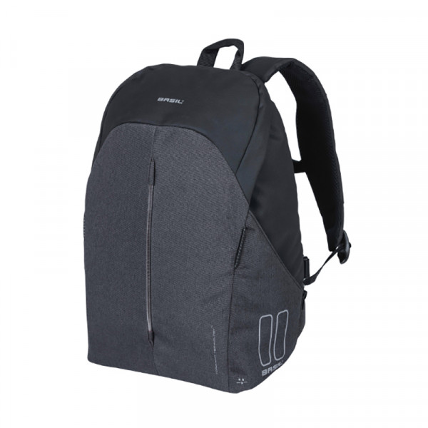 Basil Backpack B-safe Commuter 13l Anti-Theft Usb Charging Port Hook-on Led Light Nordlicht Black