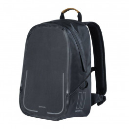 Basil Mochila Urban Dry Backpack C/reflectante Negro Mate Impermeable 18l