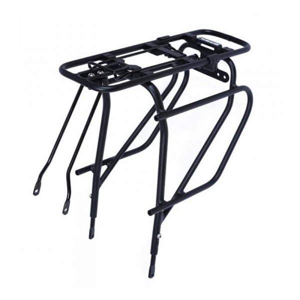 Basil Portabulto Extra Fuerte Para Sistema Fijacion Mik Trasero 26/28 Aluminio Negro