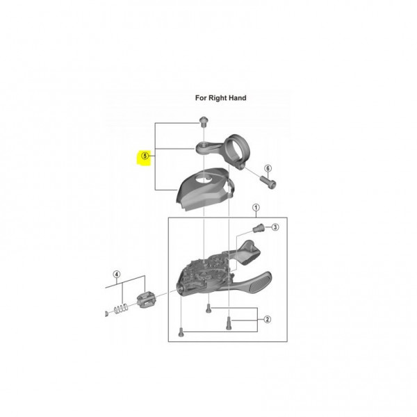 Shimano Abrazadera Ind.maneta Sl-m8100 Dcha.12v