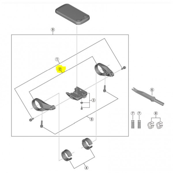 Shimano Support de support de console Sc-e6100
