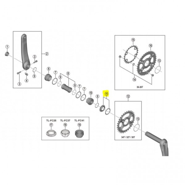 Shimano Anillo Cierre Plato M8100/m7100