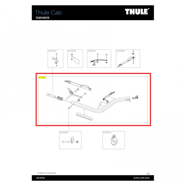 Thule Brazo Bici Carritos Chariot