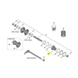 Shimano Nucleo Buje Trasero Fh-m8110/m8110-b/