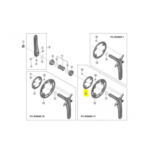 Shimano Plato 30d Grx Rx600 (46/30) 11v.