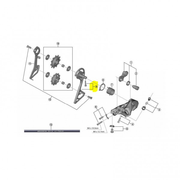 Shimano Portapoleas Ext.cambio Rd-r7000 Gs