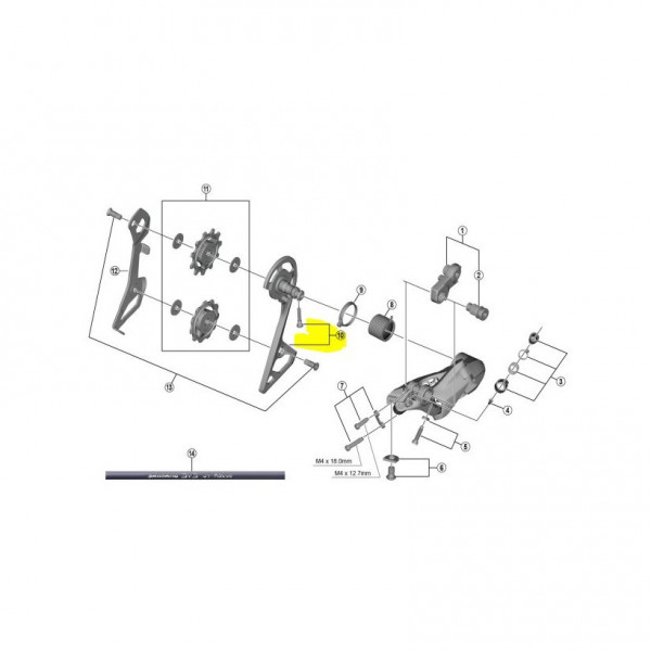 Shimano Portapoleas Ext.cambio Rd-r8000ss/8050ss