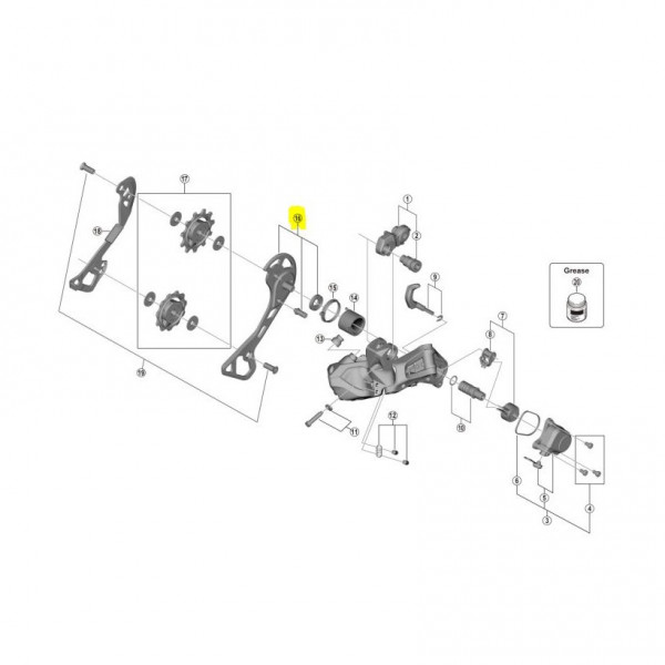 Support de poulie de dérailleur Shimano Ext.Rd-rx817