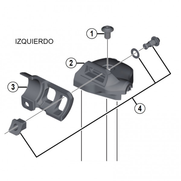 Shimano Tapa Maneta Dcha. Sl-m9000 I-spec-ii