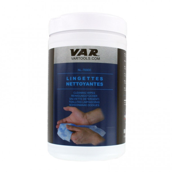 Var Hand Cleansing Wipes Bottle 80un
