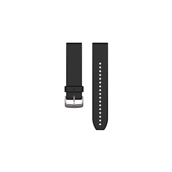 Garmin Quickfit 22 Bracelet de montre en silicone noir-argenté
