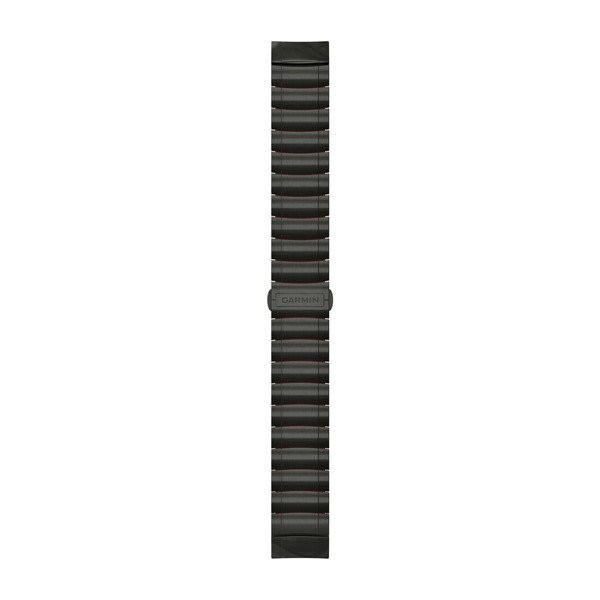 Garmin Correa De Reloj Quickfit 22 Pulsera Combinada De Titanio Y Silicona: Dlc Gris Carbón