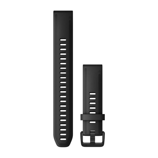 Garmin Quickfit 20 Bracelets de montre Silicone noir (grand)