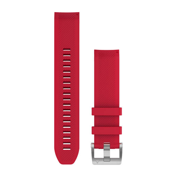Bracelet montre Garmin MARQ Quickfit 22 Silicone en rouge plasma