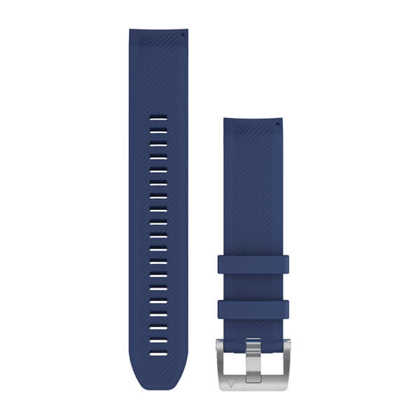 Bracelet montre Garmin Quickfit 22 en silicone, bleu marine