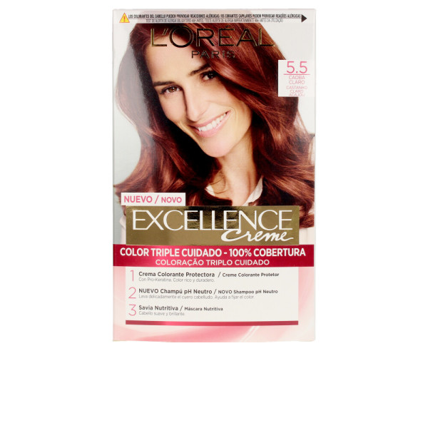 L\'oreal Excellence Creme Dye 55 Mogano marrone chiaro unisex