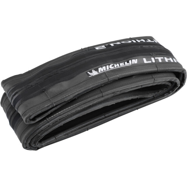 Pneu Michelin Lithion2 700x23c Performance Line dobrável Cinza escuro V3 (23-622)