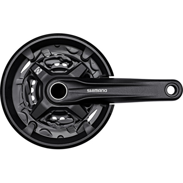 Shimano Juego Bielas Y Platos Altus Fc-mt210 Remachado 170mm 40x30x22d 3x9v Negro S/caz.c/cubrecad