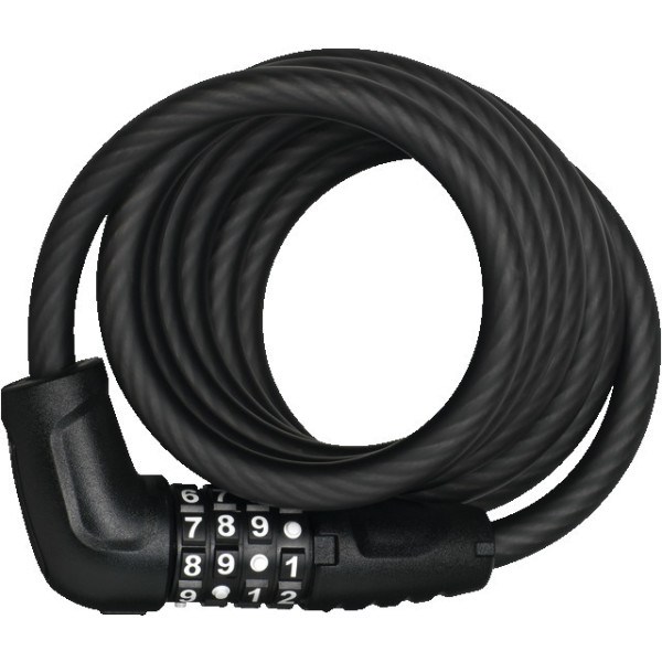 Abus Cadenas à spirale numéro 5510c/180 Noir Scmu