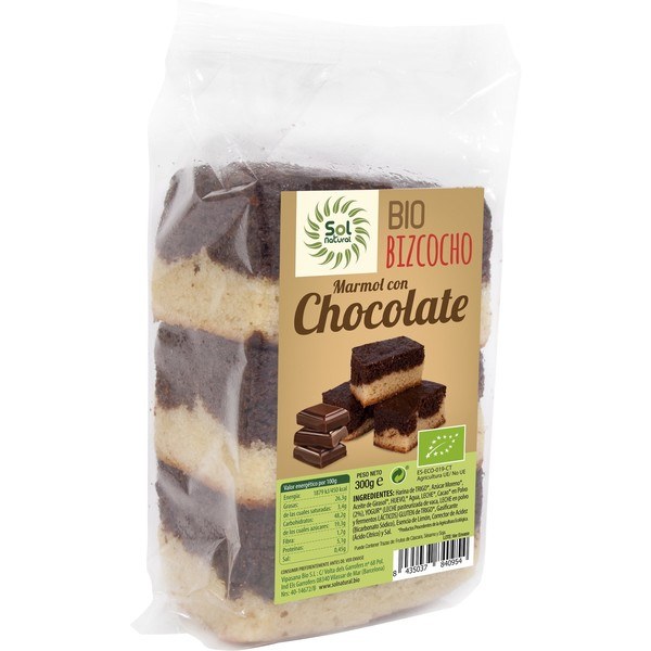 Solnatural Gâteau Marbré Chocolat Bio 300 G
