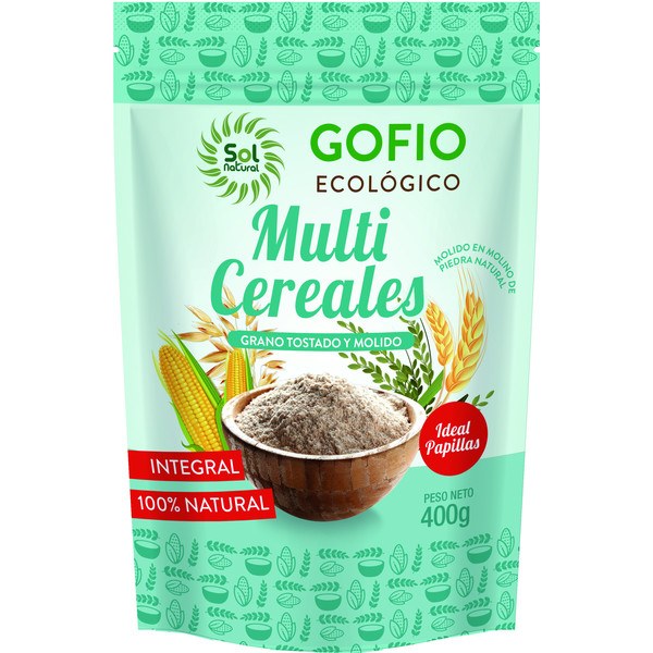 Solnatural Gofio Volkoren Meergranen Bio 400 G