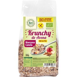 Solnatural Krunchy Avena S/g Mela-Cannella 350 G