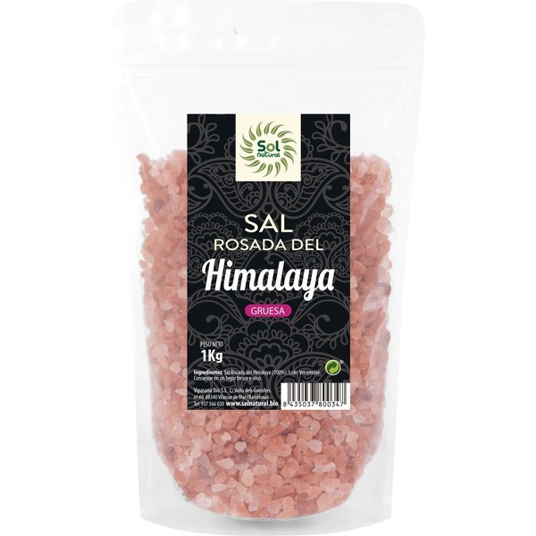 Solnatural Grobes Rosa Himalaya-Salz 1 Kg
