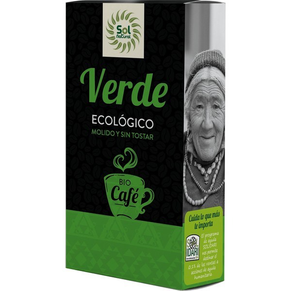 Café Verde Moído Orgânico Solnatural 350 G