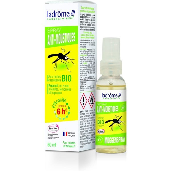 Ladrome Spray Anti Moustiques Bio 50 Ml