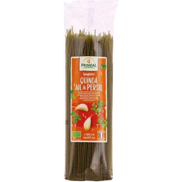 Primeal Spaghetti Tarwe Quinoa Knoflook Peterselie Primeal 500g