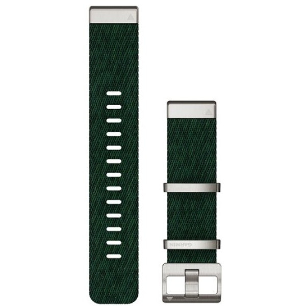 Bracelet montre Garmin Quickfit 22 Nylon Jacquard Vert Pine
