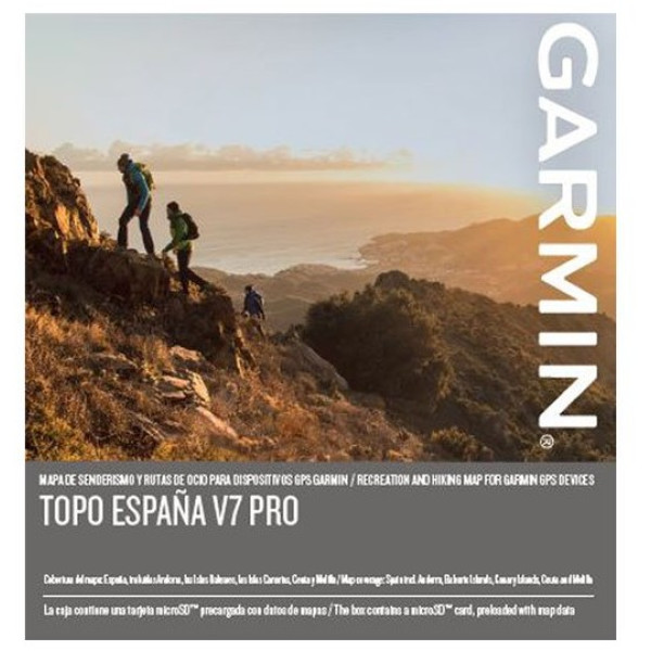 Garmin Topo Microsd/sd Card Espagne V7 Pro