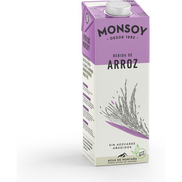 Monsoy Bebida De Arroz Bio 1 L