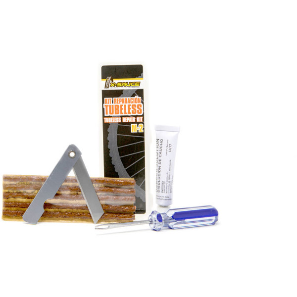 X-sauce Kit Mechas M-2 (klein) - Schnelles Reparaturset für schlauchlose Pannen