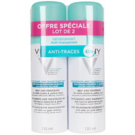 Vichy Deodorant Anti-transpirant Anti-trace Vaporizador Lote 2 Piezas Unisex